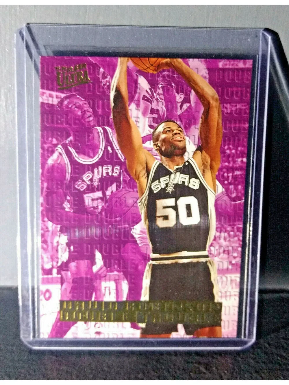 1995-96 David Robinson Fleer Ultra Double Trouble #9 Basketball Card